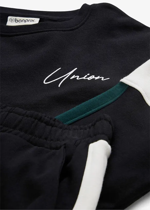 Ensemble surv&ecirc;tement 100% coton, bonprix