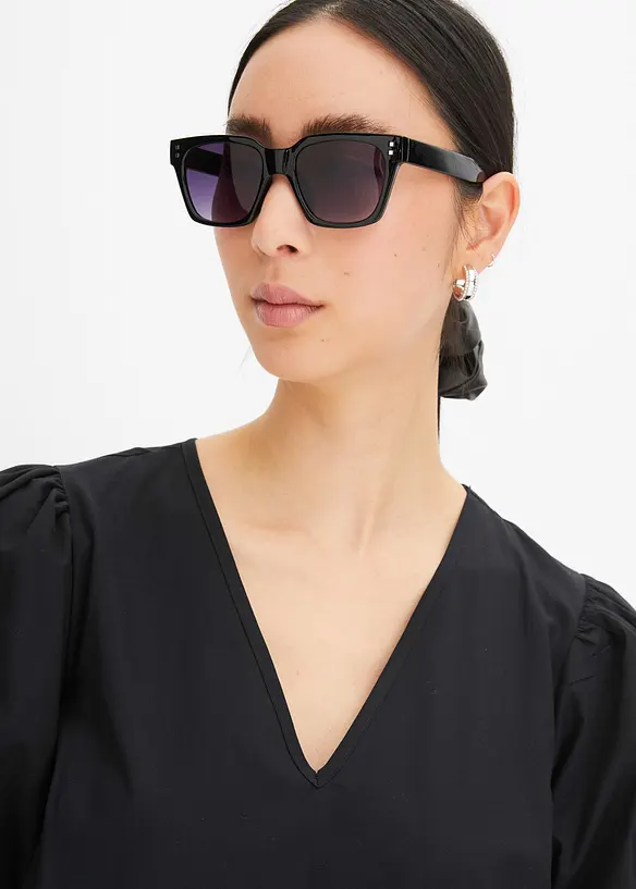 Robe midi tiss&eacute;e en coton, bonprix