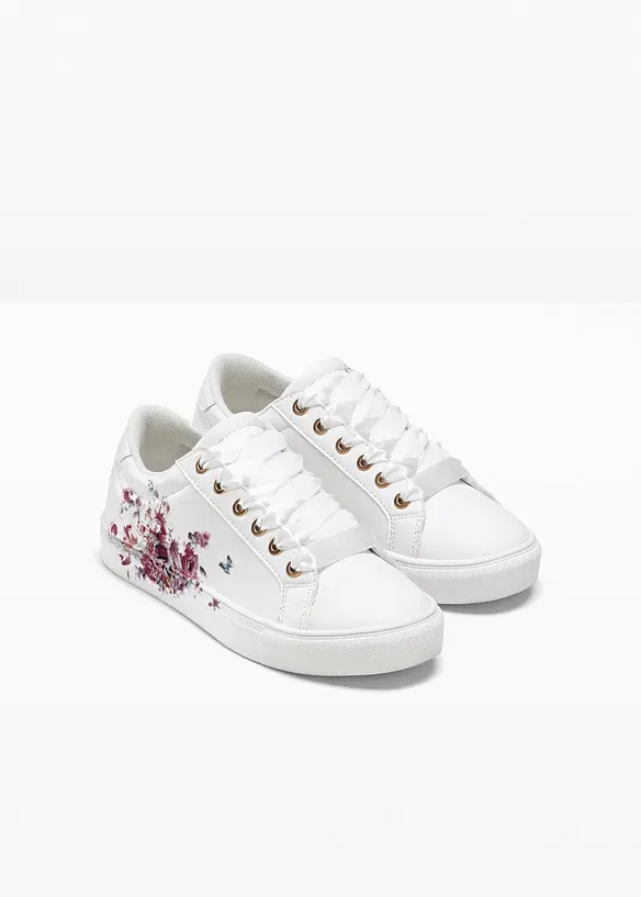 Sneakers &agrave; imprim&eacute; floral, bonprix