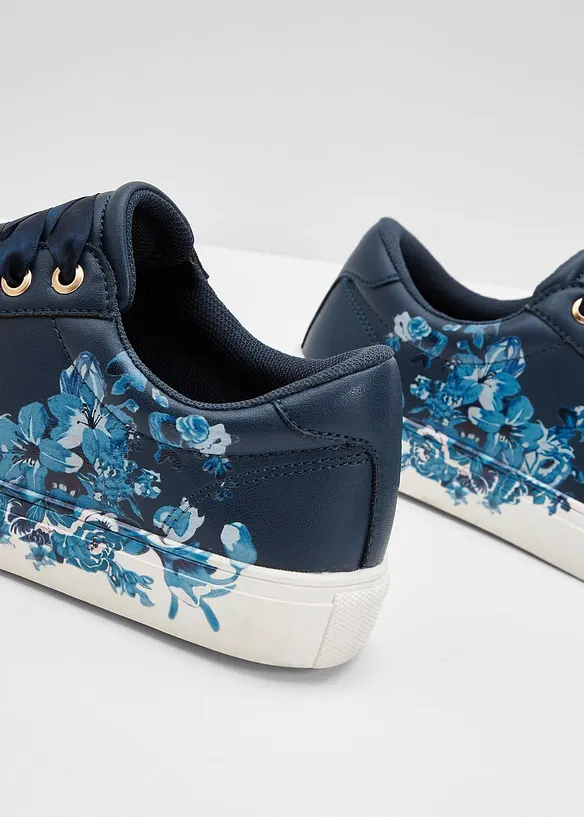 Sneakers &agrave; imprim&eacute; floral, bonprix