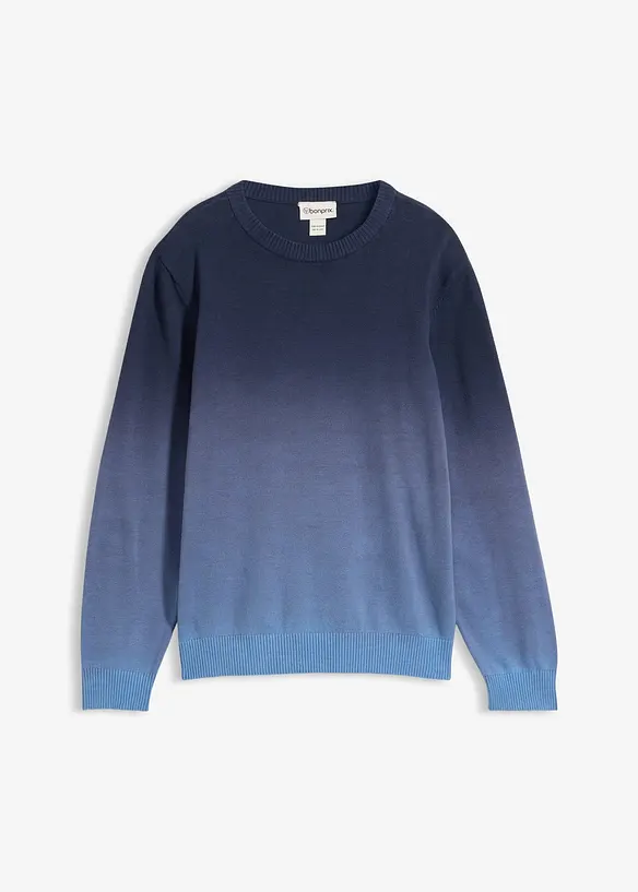 Pull en fine maille effet ombr&eacute;, bonprix