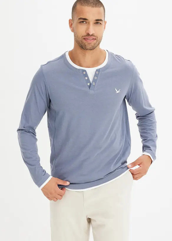 T-shirts manches longues, style 2en1, bonprix