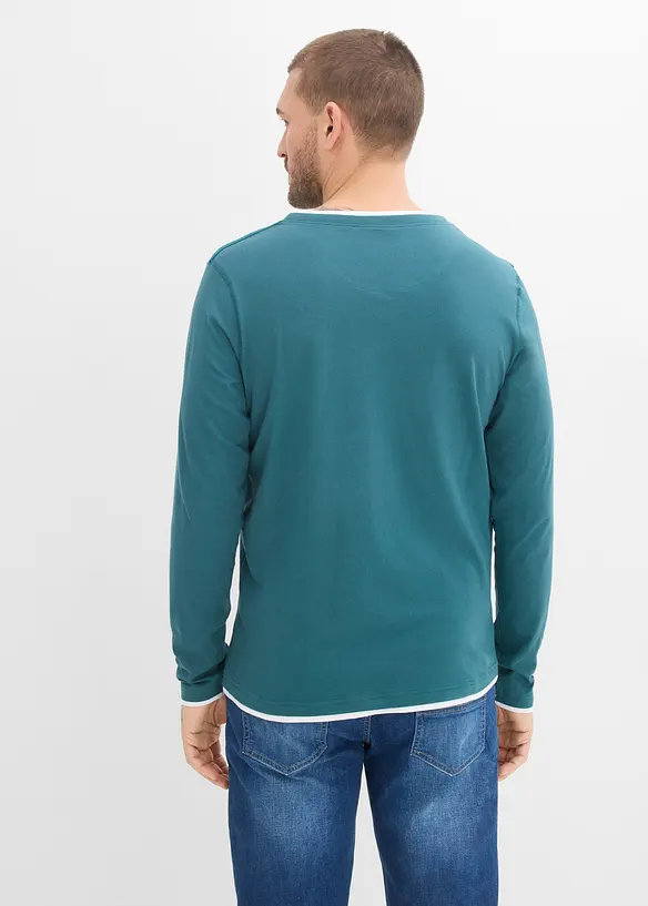 T-shirts manches longues, style 2en1, bonprix