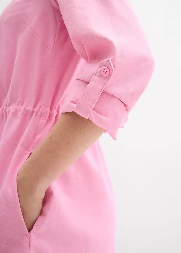 Robe-chemise en lin et coton, bonprix