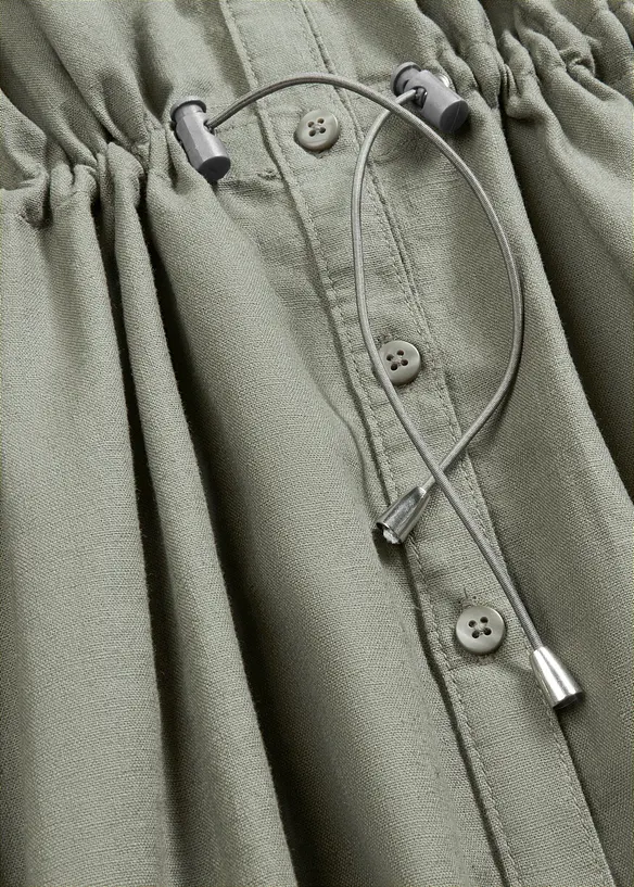 Robe-chemise en lin et coton, bonprix