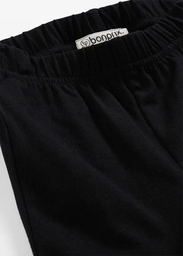 Lot de 5 leggings en coton extensible, bonprix