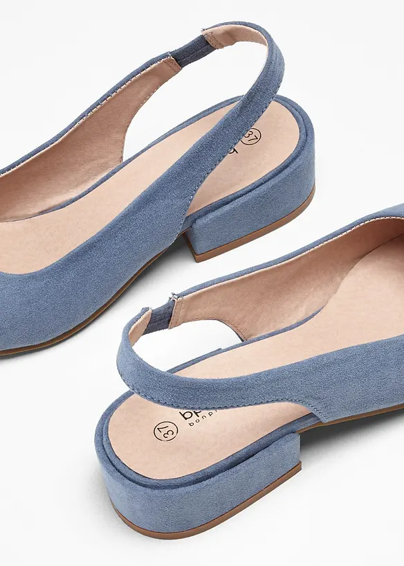 Escarpins slingback &agrave; talon plat, bonprix