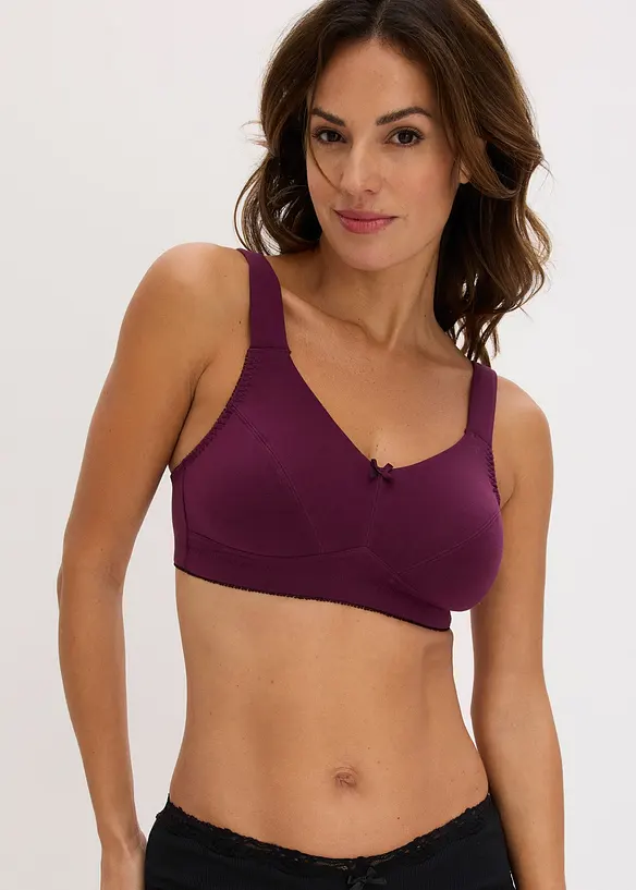 Lot de 3&nbsp;soutiens-gorge coton sans armatures, bonprix