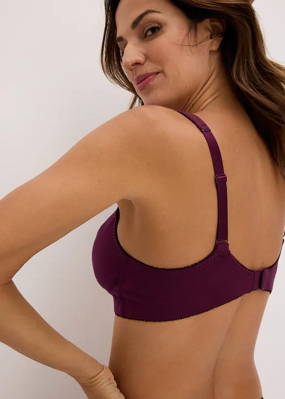 Lot de 3&nbsp;soutiens-gorge coton sans armatures, bonprix