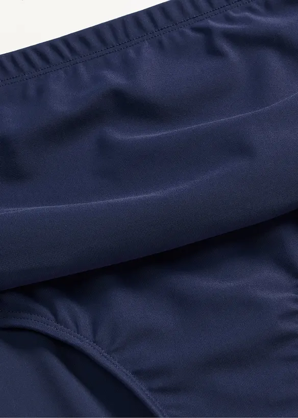 Bas de maillot taille haute sculptant &agrave; fronces, maintien l&eacute;ger, bonprix