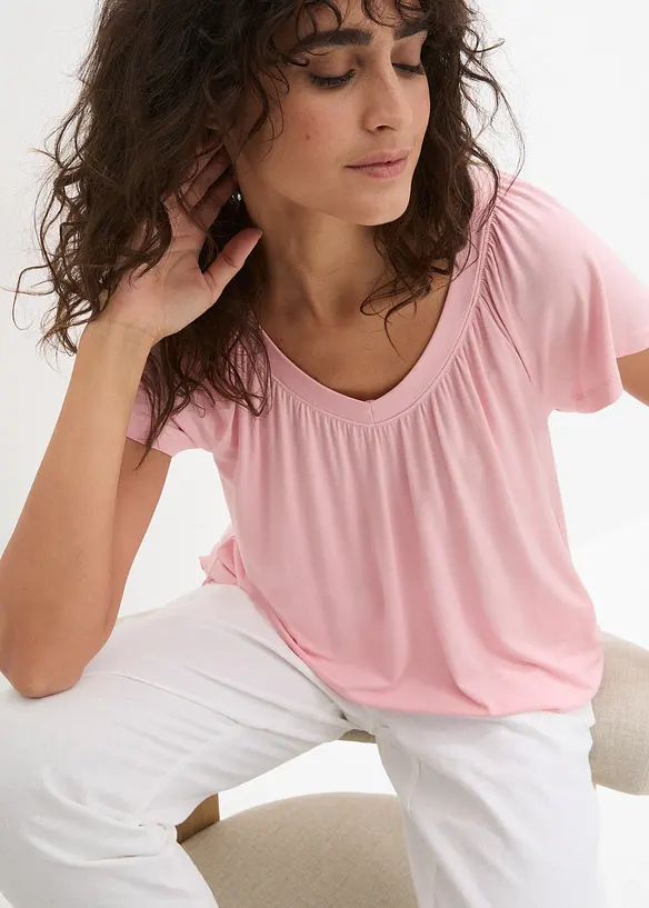 T-shirt en viscose extensible, bonprix
