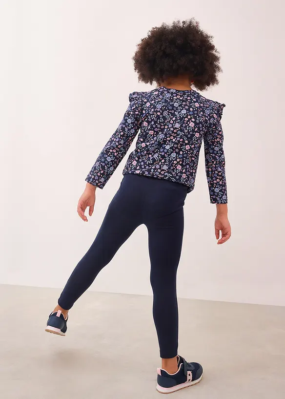 Lot de 5 leggings en coton extensible, bonprix