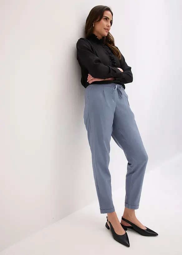 Pantalon en lin m&eacute;lang&eacute;, bonprix