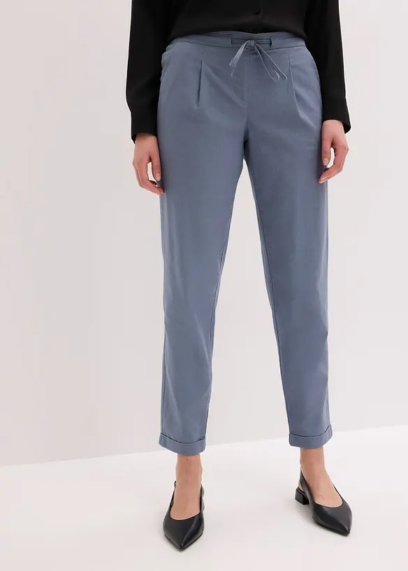 Pantalon en lin m&eacute;lang&eacute;, bonprix