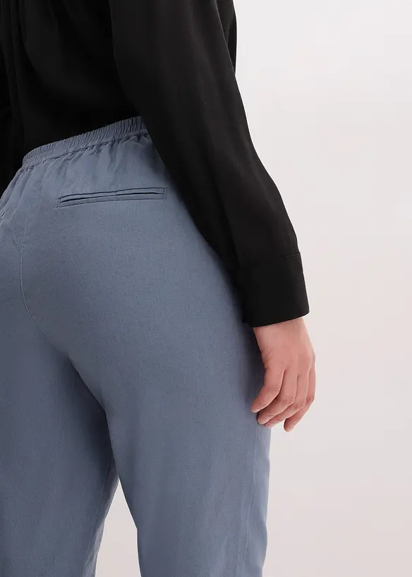 Pantalon en lin m&eacute;lang&eacute;, bonprix
