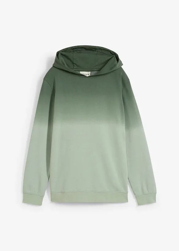 Sweat &agrave; capuche effet ombr&eacute;, bonprix