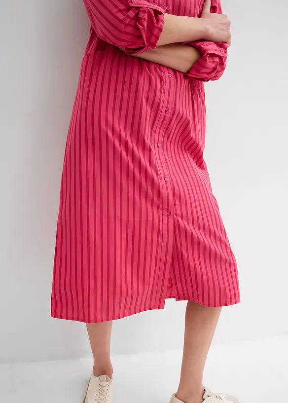 Robe &agrave; col chemise, 100% coton, bonprix