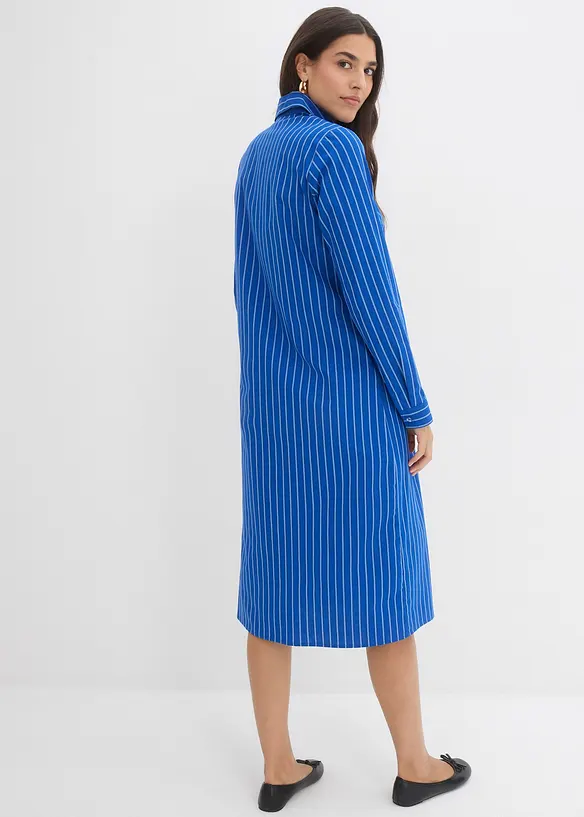 Robe &agrave; col chemise, 100% coton, bonprix