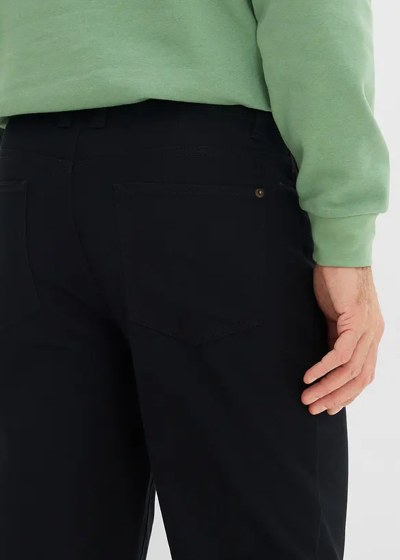 Lot de 2 pantalons extensibles, coupe droite classique, bonprix