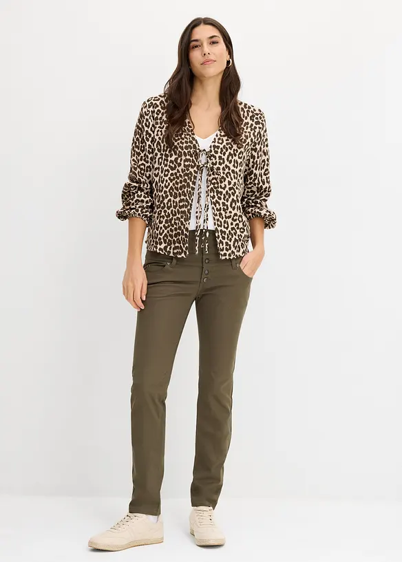 Pantalon en twill extensible, bonprix