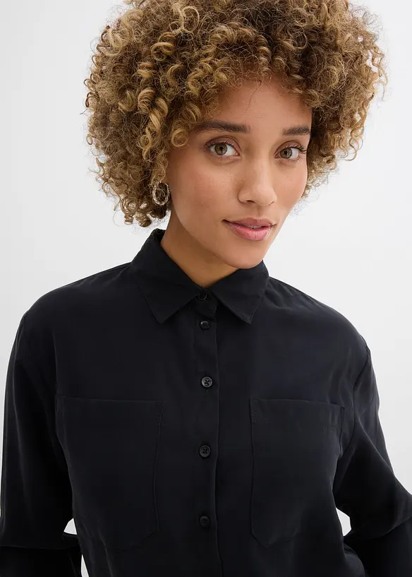 Chemisier fluide en viscose m&eacute;lang&eacute;e, bonprix