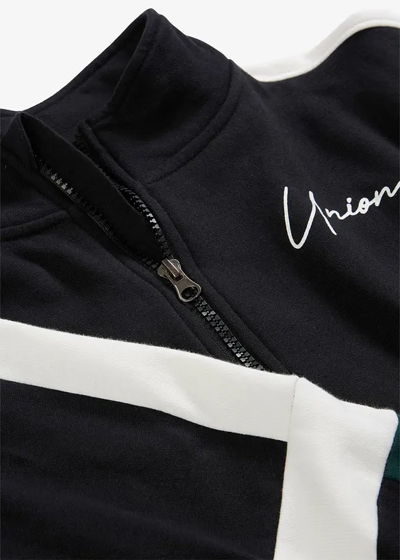 Sweat zipp&eacute; 100% coton, bonprix