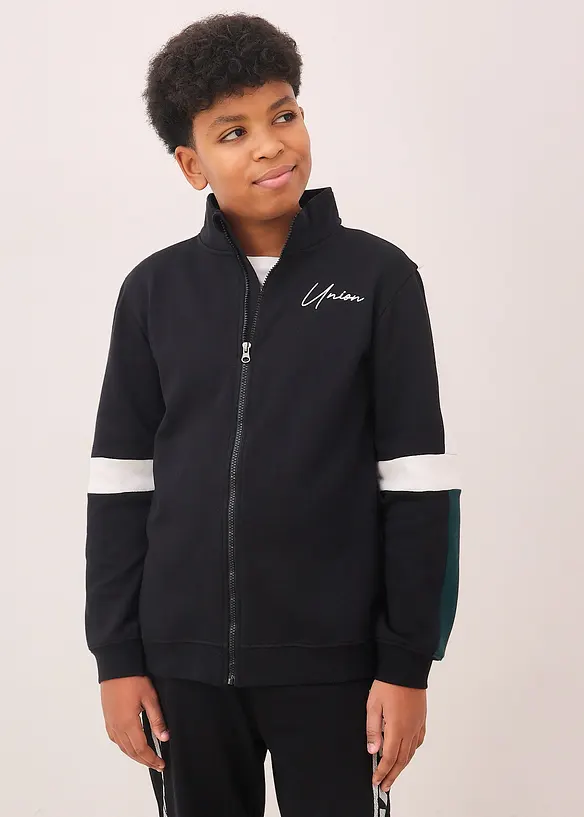 Sweat zipp&eacute; 100% coton, bonprix