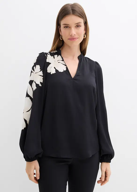 Blouse en mousseline imprim&eacute;e, bonprix