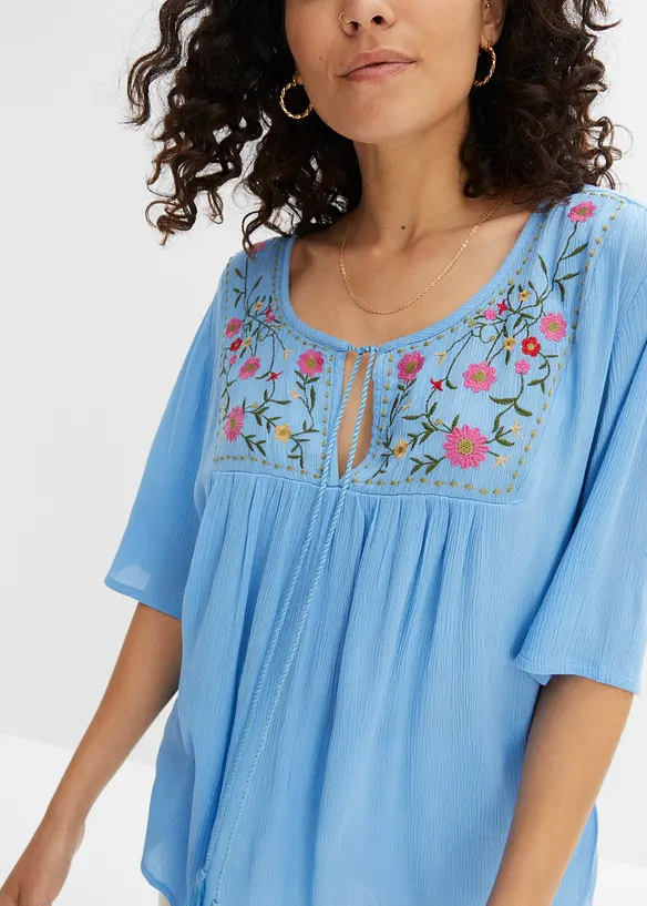 Tunique en viscose effet froiss&eacute;, bonprix