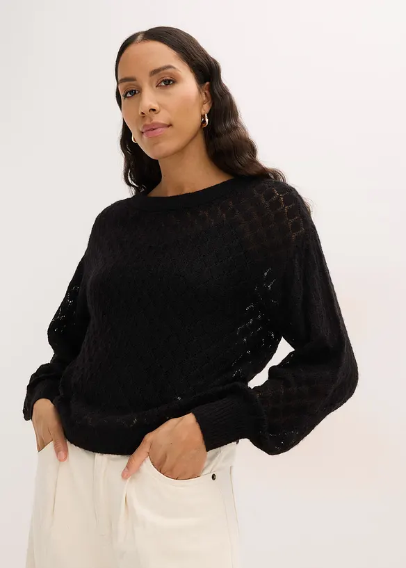 Pull ajour&eacute;, bonprix