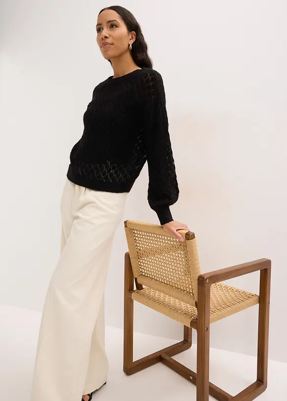 Pull ajour&eacute;, bonprix