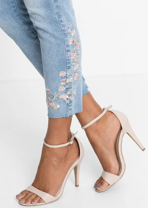 Jean skinny taille mi-haute, raccourci, bonprix