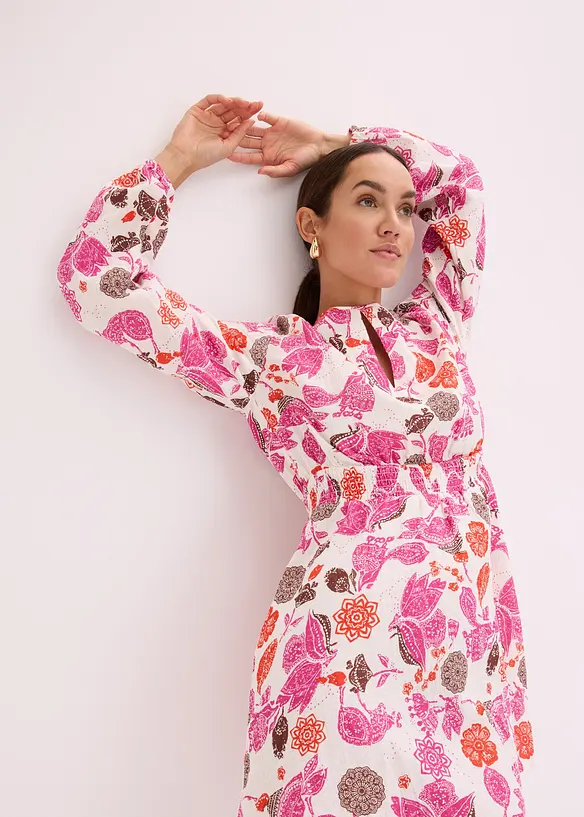 Robe courte en gaze de coton, bonprix