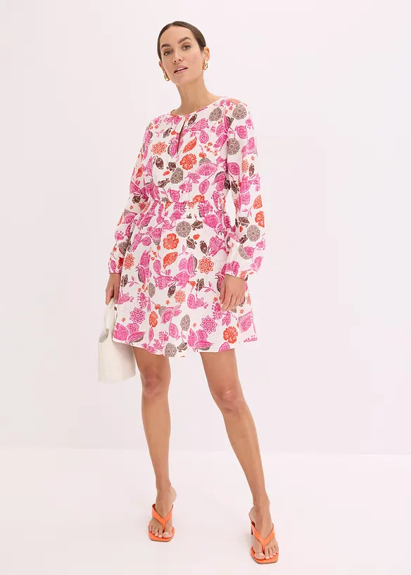 Robe courte en gaze de coton, bonprix