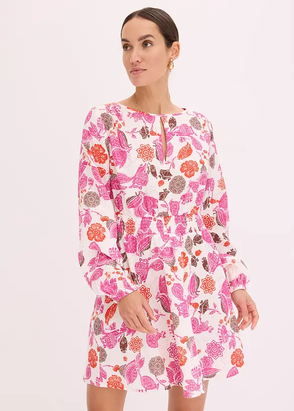 Robe courte en gaze de coton, bonprix