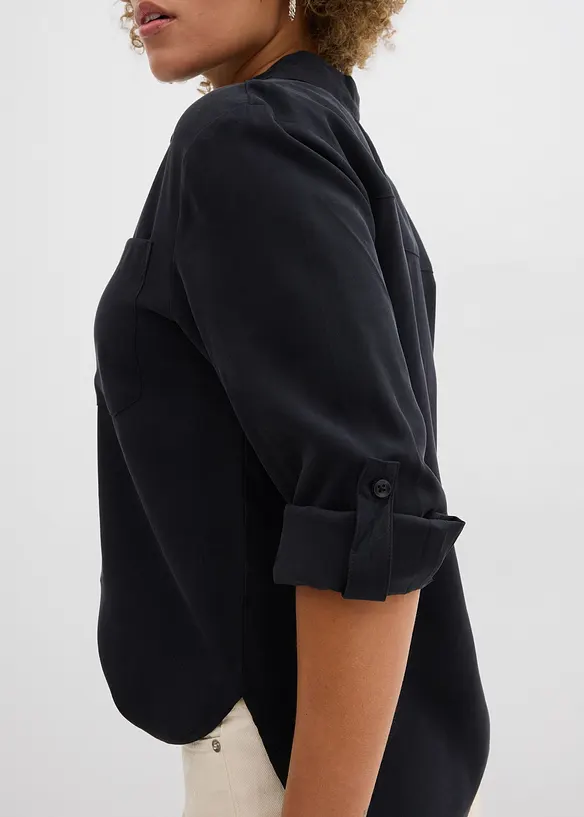 Chemisier fluide en viscose m&eacute;lang&eacute;e, bonprix