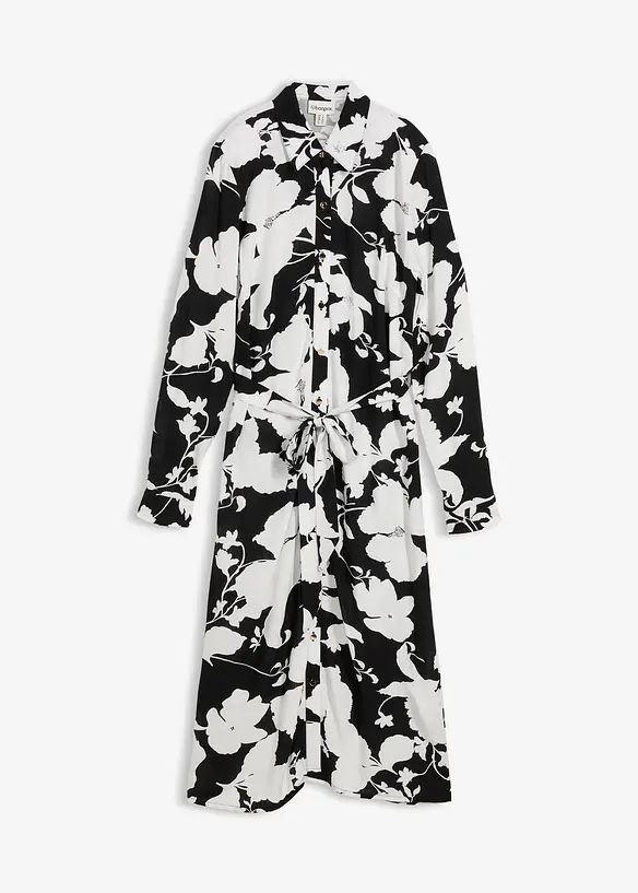 Robe-chemise en viscose fluide, bonprix