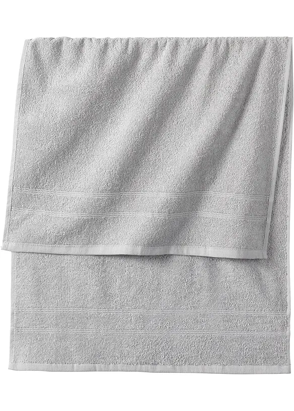 Serviette de toilette en &eacute;ponge douce pur coton, bonprix