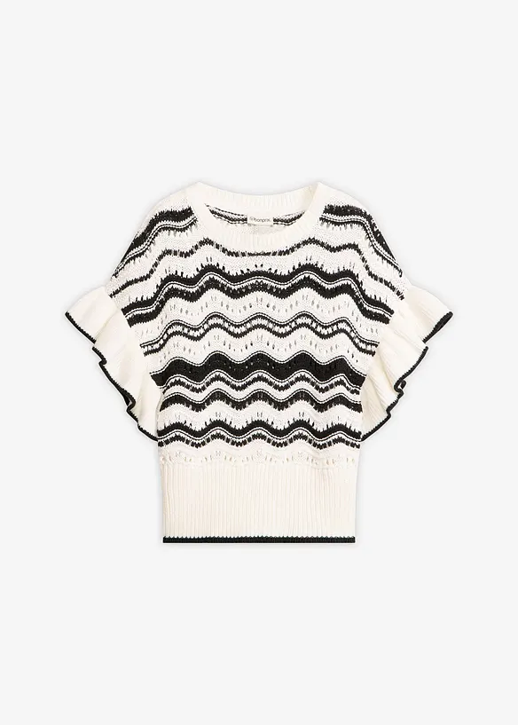 T-shirt en maille, bonprix