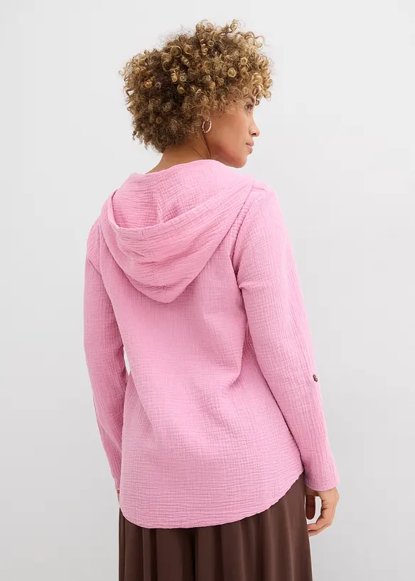 Blouse l&eacute;g&egrave;re en gaze de coton, bonprix