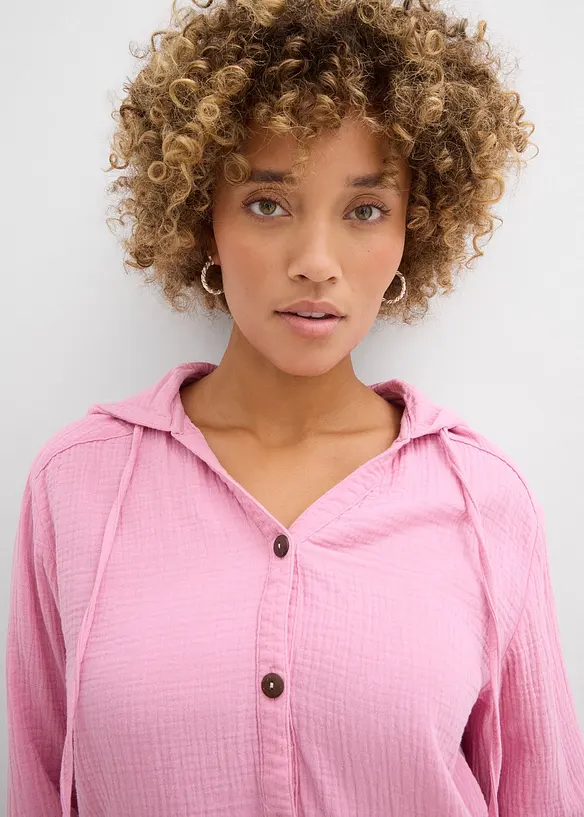Blouse l&eacute;g&egrave;re en gaze de coton, bonprix
