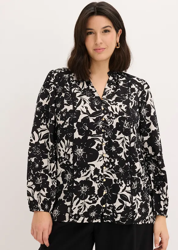 Blouse &agrave; rubans de dentelle, bonprix