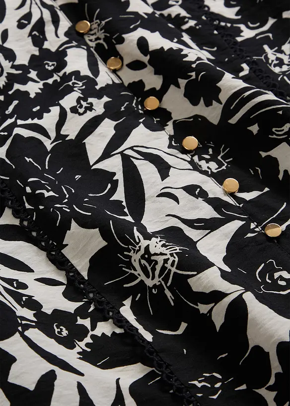 Blouse &agrave; rubans de dentelle, bonprix