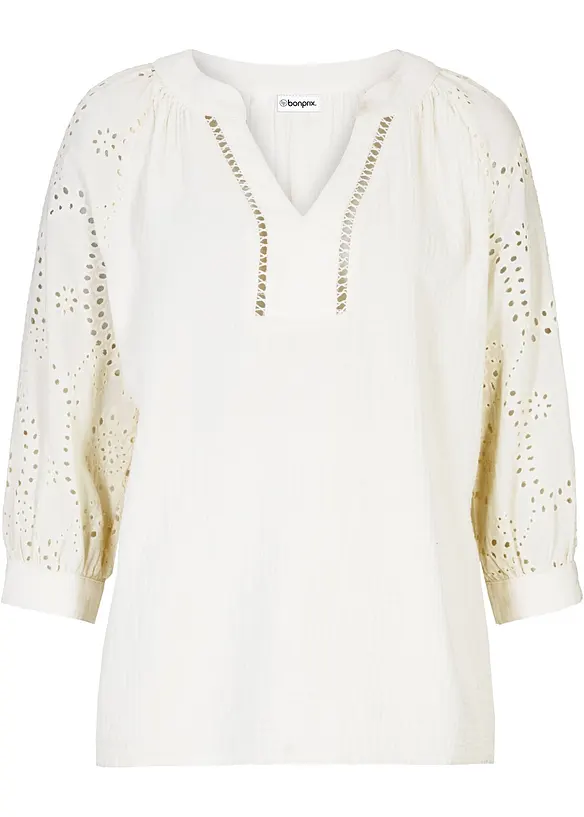 Tunique a&eacute;rienne en gaze de coton, bonprix