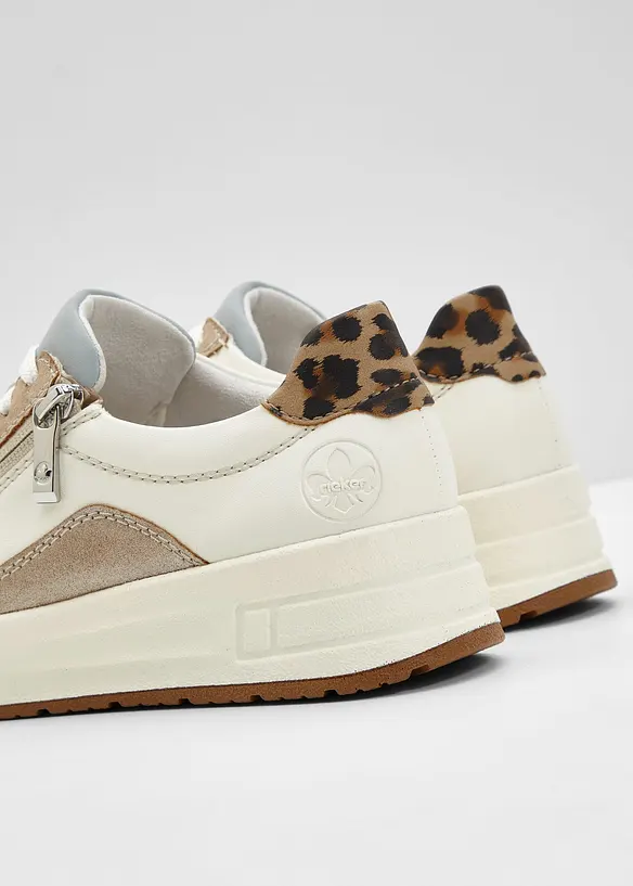 Sneakers Rieker &agrave; plateforme en largeur confortable, Rieker