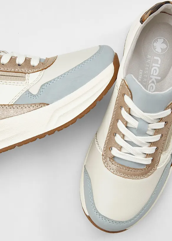 Sneakers Rieker &agrave; plateforme en largeur confortable, Rieker