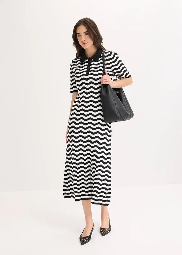 Robe en maille 100% coton, bonprix