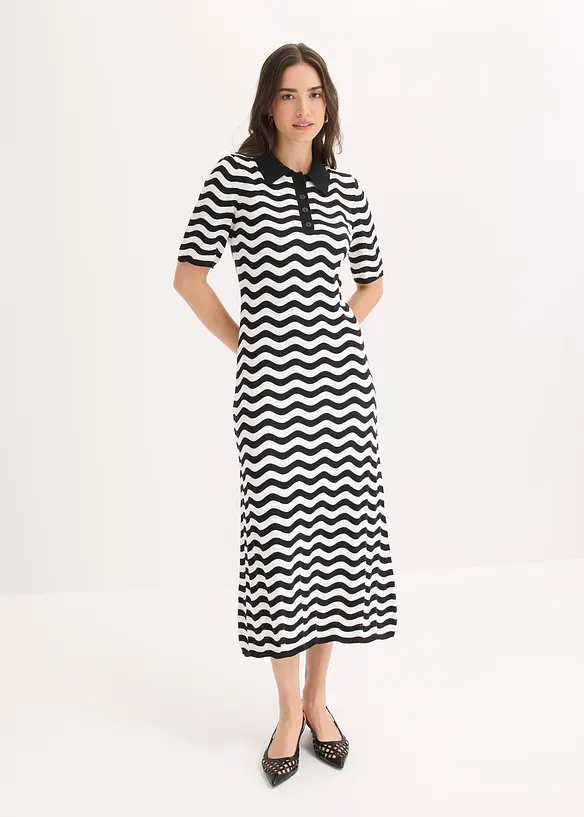 Robe en maille 100% coton, bonprix