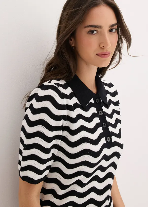 Robe en maille 100% coton, bonprix