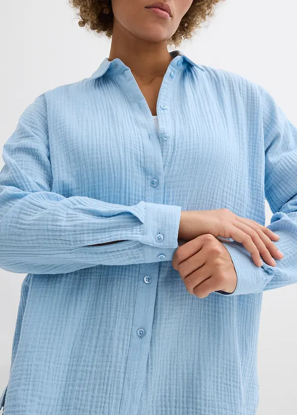 Chemisier ample, effet used, bonprix